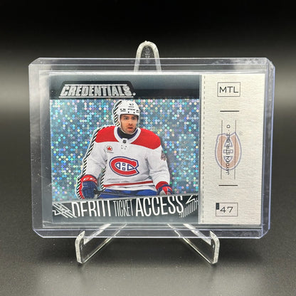 2023-24 UD Credentials JAYDEN STRUBLE #152 Debut Ticket Access RC /799