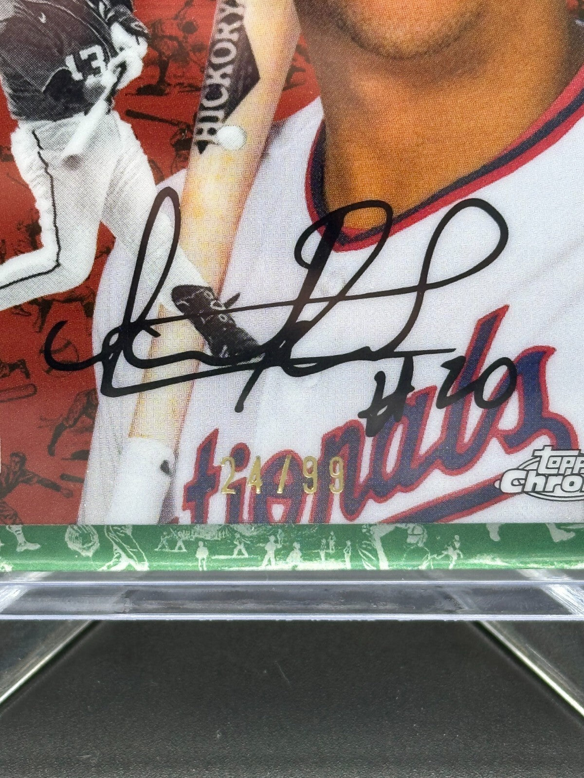 2023 Topps Chrome Platinum ISRAEL PINEDA #153 Toile White/Green Refractor RC /99