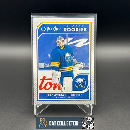2021-22 UD Series 2 UKKO-PEKKA LUUKKONEN #R-16 OPC Glossy Rookies Silver RC