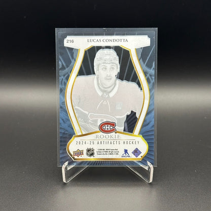 2024-25 UD Artifacts LUCAS CONDOTTA #216 2023-24 Clear Cut Rookies RC