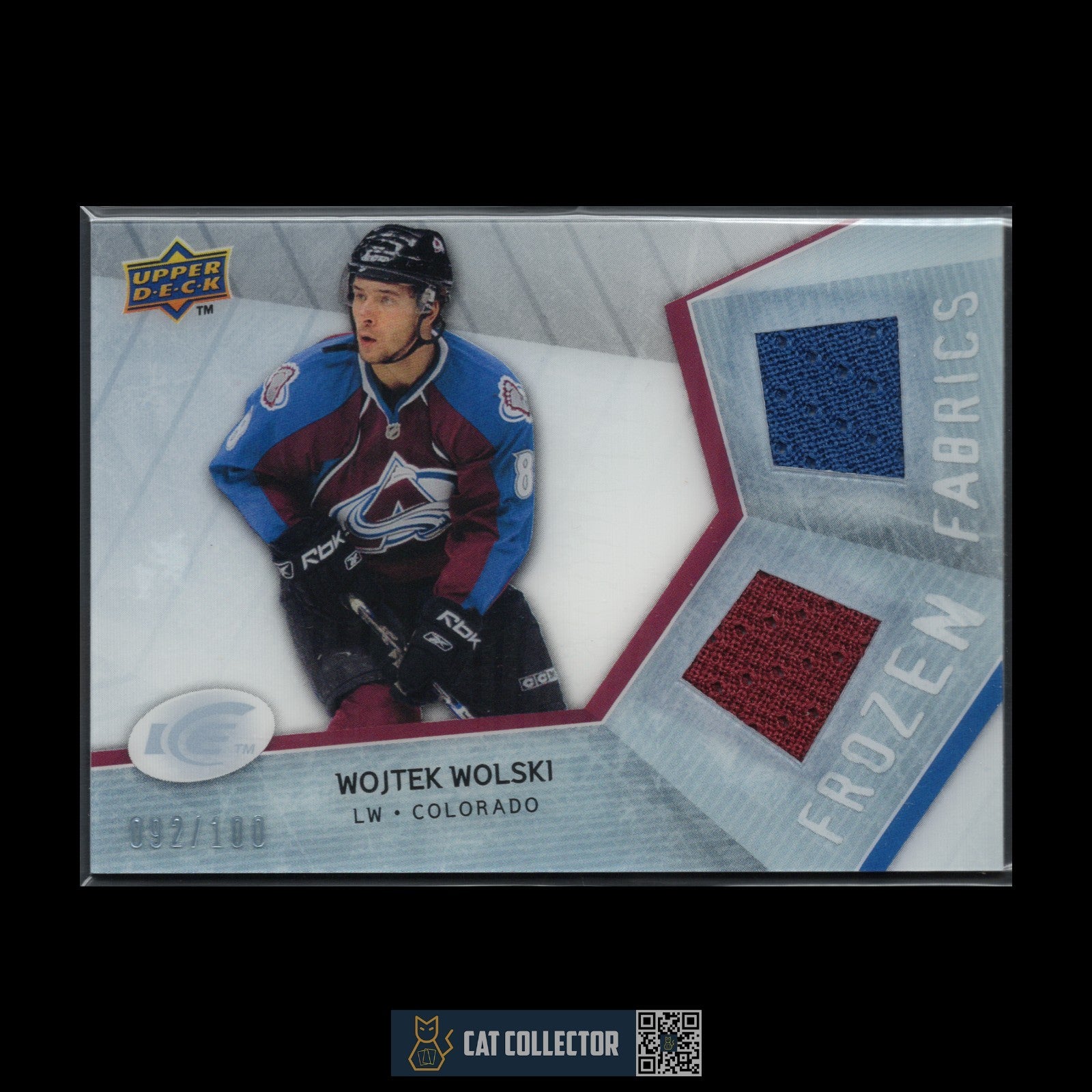2008-09 UD Ice WOJTEK WOLSKI #FF-WW Frozen Fabrics /100 Jersey