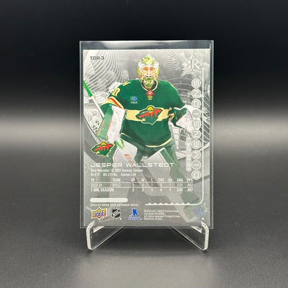 2024-25 UD Extended JESPER WALLSTEDT #TDR-3 Triple Dimensions Reflections Rookie