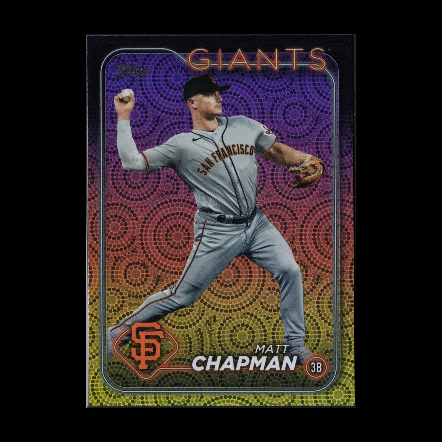 2024 Topps Series 2 MATT CHAPMAN #393 Holiday Parallel - San Francisco Giants
