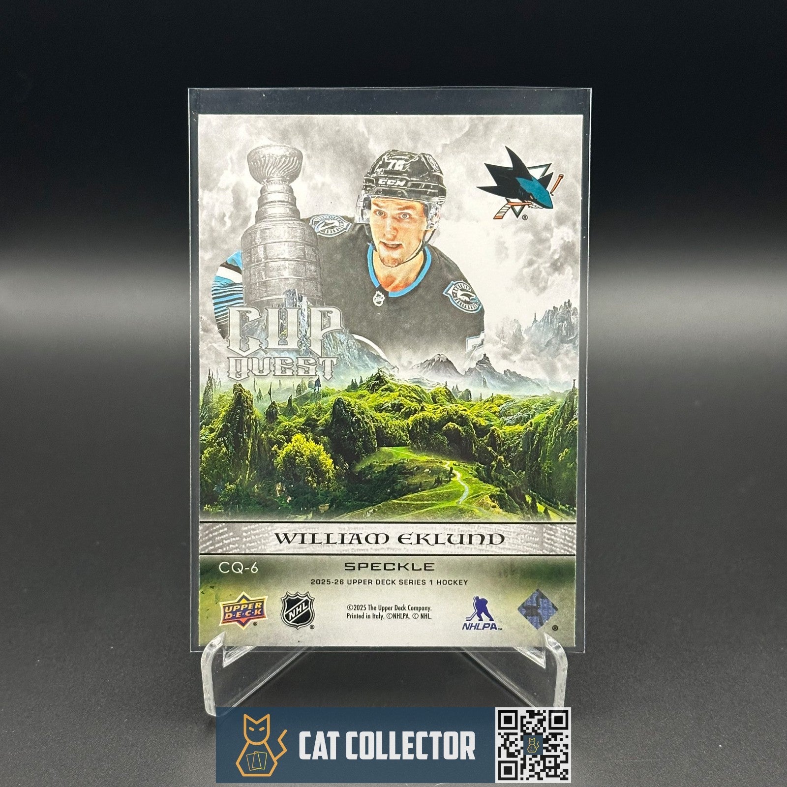 2025-26 UD Series 1 WILIAM EKLUND #CQ-6 Cup Quest Speckle