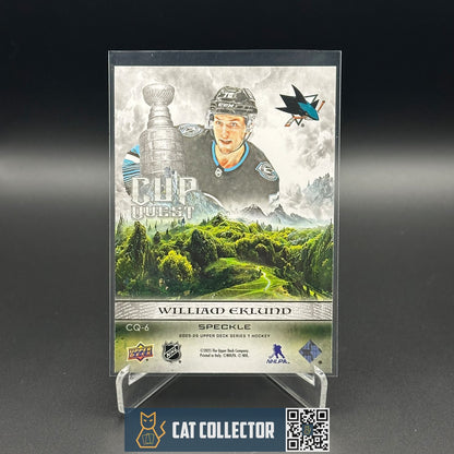 2025-26 UD Series 1 WILIAM EKLUND #CQ-6 Cup Quest Speckle