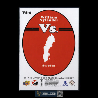 2017-18 UD Team Canada WILLIAM NYLANDER #VS-8 Vs.
