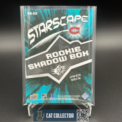 2023-24 UD SPx OWEN BECK #SS-22 Starscape Shadow Box Rookie RC