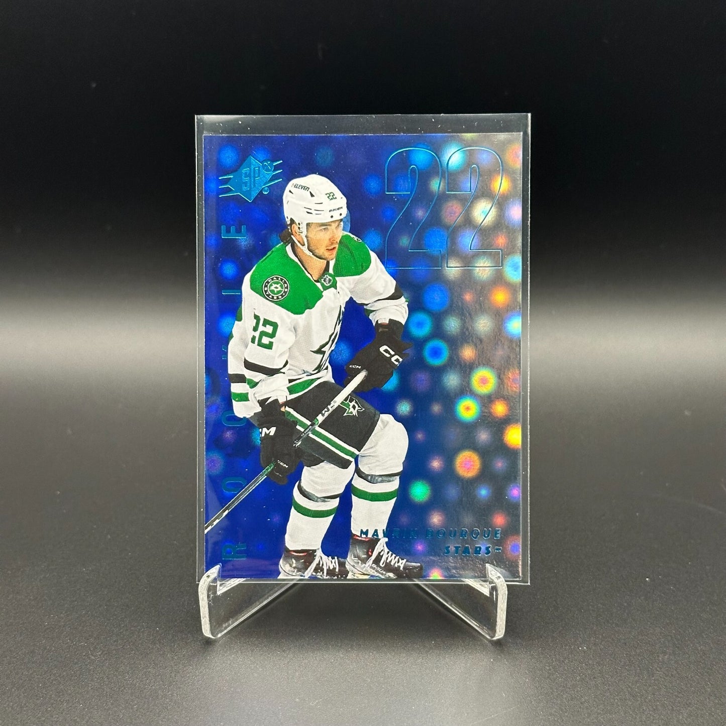 2024-25 UD SPx MAVRIK BOURQUE #101 Radiance Rookie RC /100 - Dallas Stars