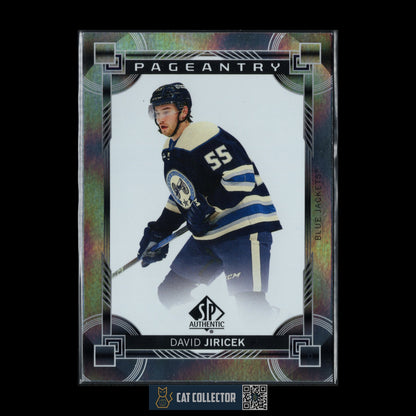 2024-25 UD SP Authentic DAVID JIRICEK #P-60 Pageantry
