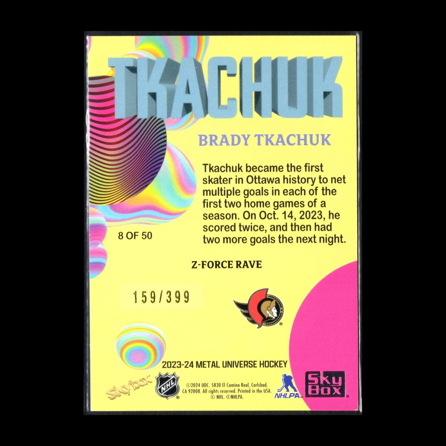 2023-24 SkyBox Metal Universe YAROSLAV ASKAROV #45 Z-Force