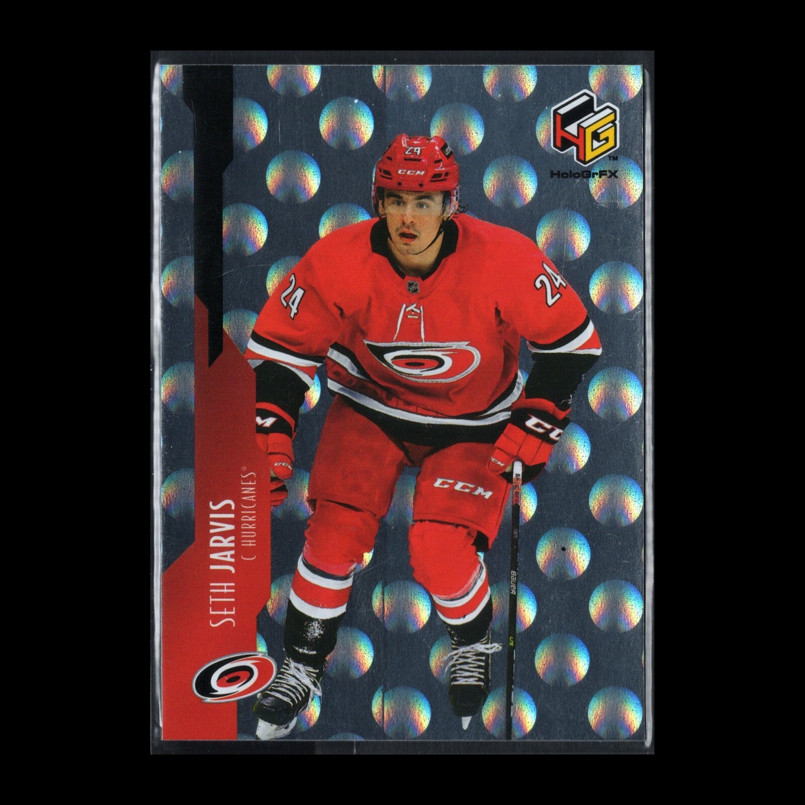 2021-22 UD Extended series SETH JARVIS #HG-9 HoloGrFX - Carolina Hurricanes
