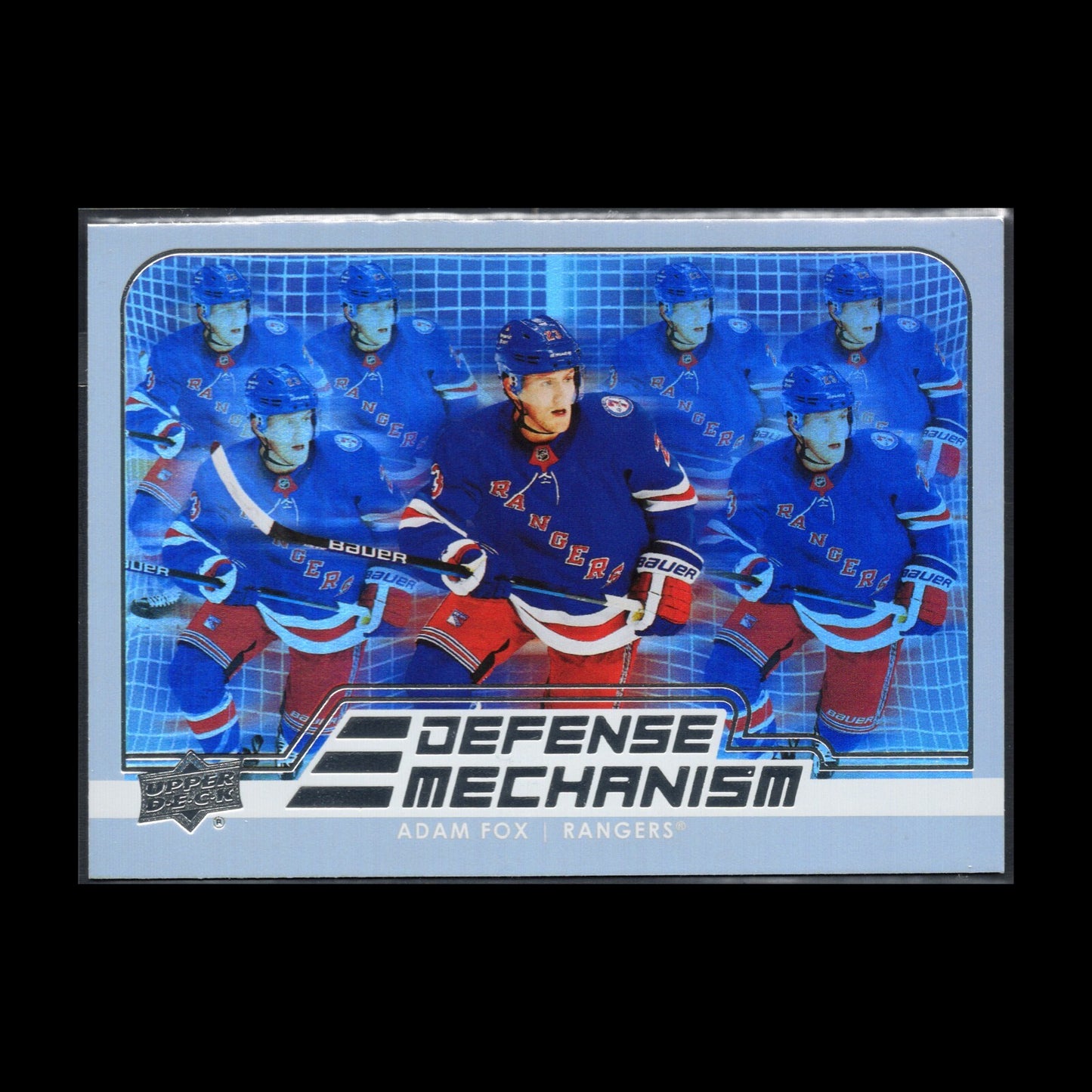 2022-23 UD Series 1 ADAM FOX #DM-27 Defense mechanism - New York Rangers