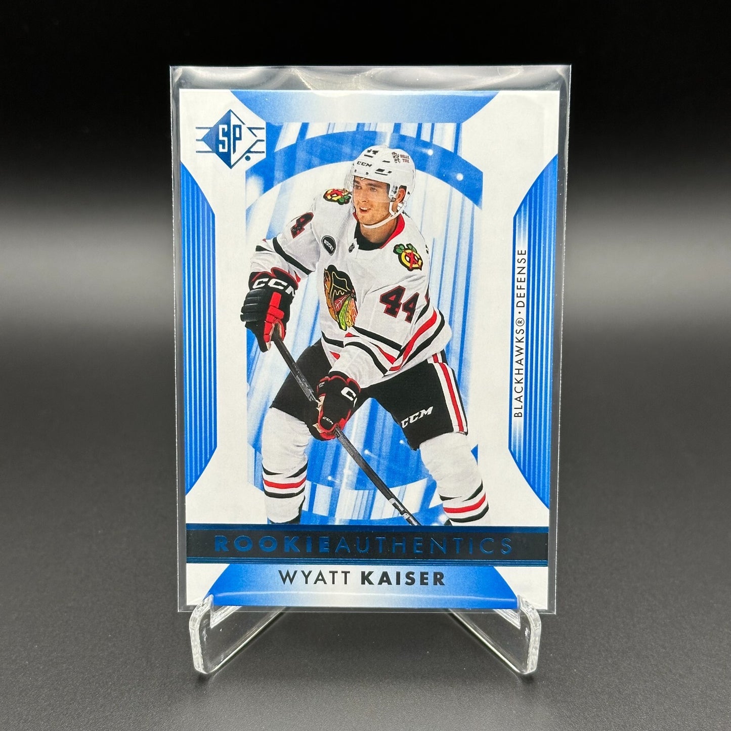 2023-24 UD SP Authentic WYATT KAISER #108 Rookie Authentics - Chicago Blackhawks