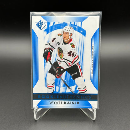 2023-24 UD SP Authentic WYATT KAISER #108 Rookie Authentics - Chicago Blackhawks