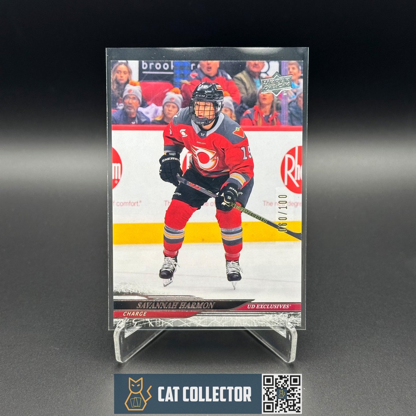 2024-25 UD PWHL SAVANNAH HARMON #5 UD Exclusives /100 - Ottawa Charge