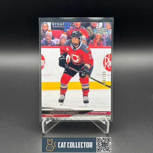 2024-25 UD PWHL SAVANNAH HARMON #5 UD Exclusives /100 - Ottawa Charge