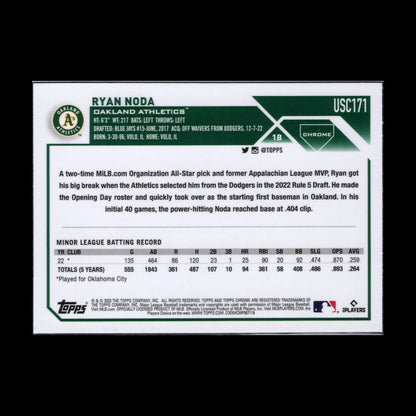 2023 Topps Chrome Updated Series RYAN NODA #USC171 Rookie RC