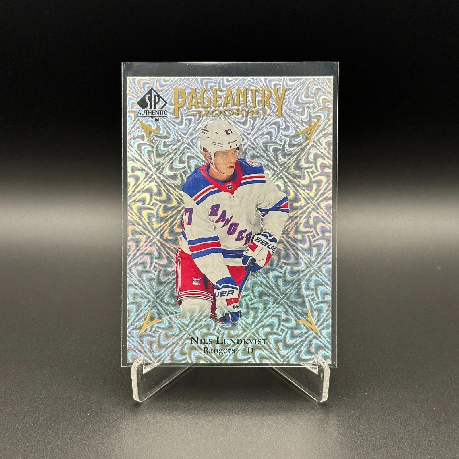 2021-22 UD SP Authentic NILS LUNDKVIST #P-56 Pageantry Rookie - New York Rangers