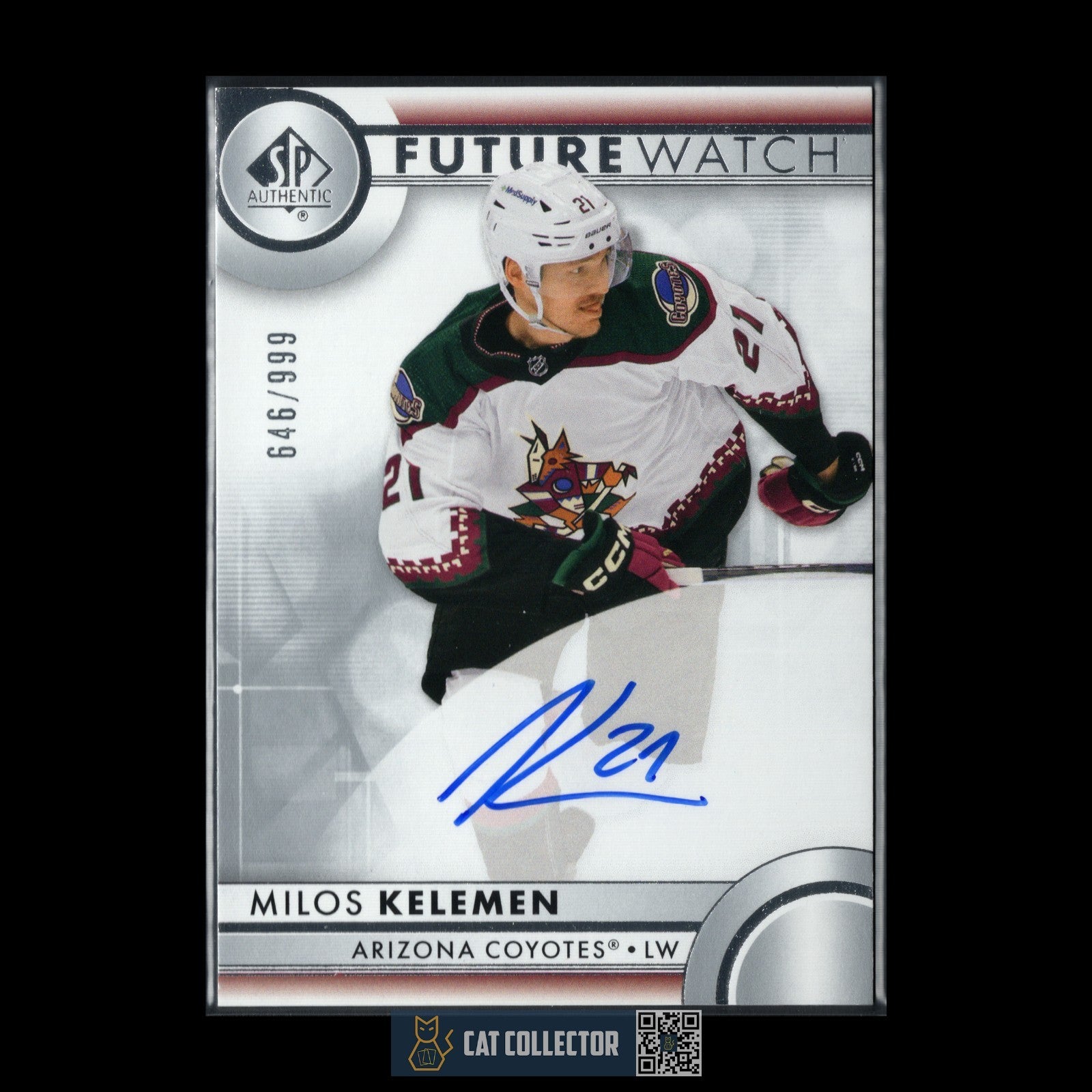 2023-24 UD SP Authentic MILOS KELEMEN #119 Future Watch AUTO Rookie RC /999