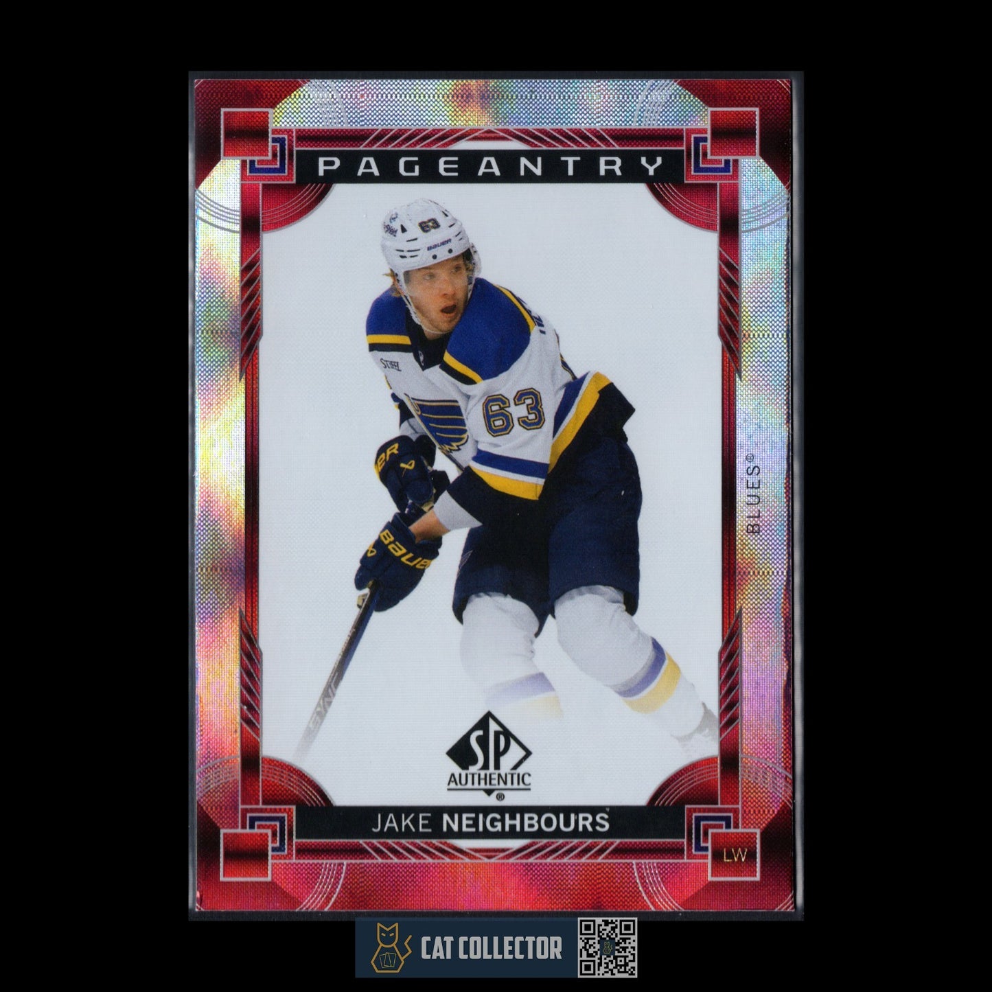 2014-25 UD SP Authentic JAKE NEIGHBOURS #P-14 Pageantry Red