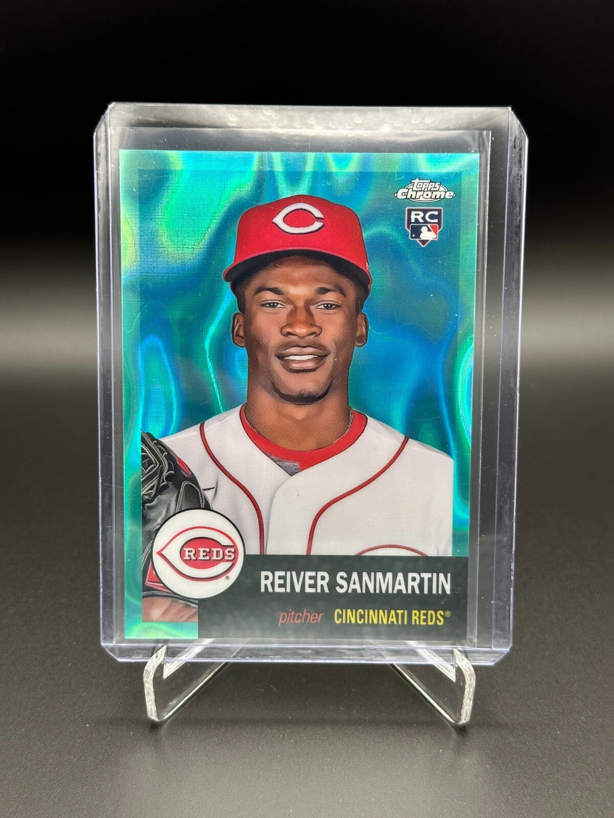 2022 Topps Chrome REIVER SANMARTIN #441 Rookie Aqua Lava Refractor /299