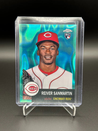 2022 Topps Chrome REIVER SANMARTIN #441 Rookie Aqua Lava Refractor /299