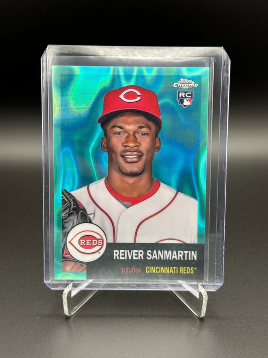 2022 Topps Chrome REIVER SANMARTIN #441 Rookie Aqua Lava Refractor /299