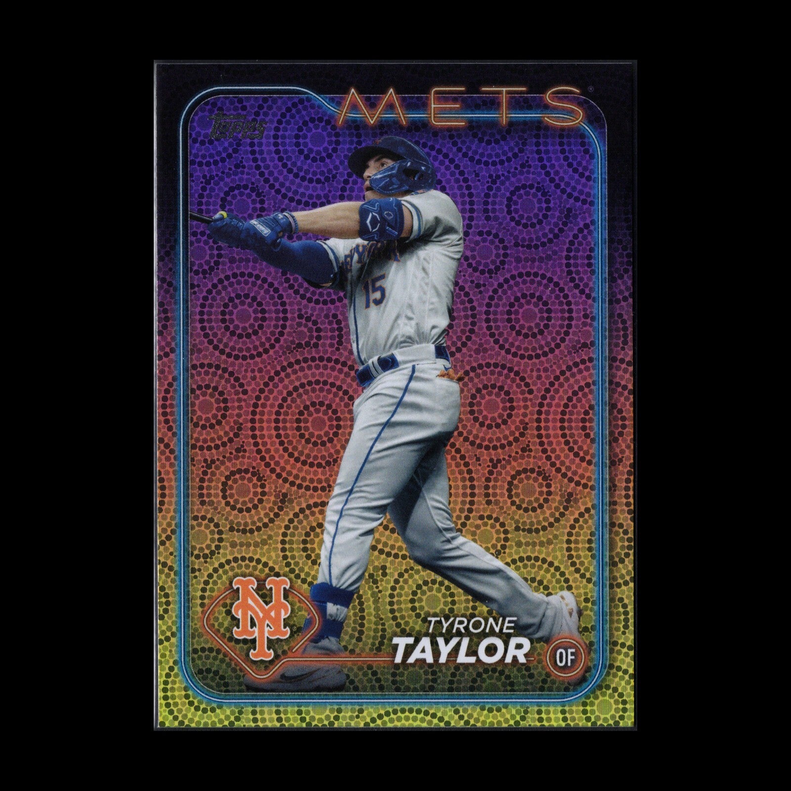 2024 Topps Series 2 TYRONE TAYLOR #455 Holiday Parallel - New York Mets