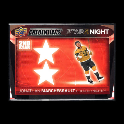 2021-22 UD Credentials JONATHAN MARCHESSAULT #2S-1 Second Star of the Night