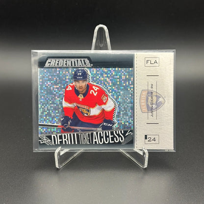 2023-24 UD Credentials JUSTIN SOURDIF #148 Debut Ticket Access Ice Blue 130/799