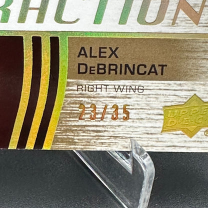 2023-24 UD Premier ALEX DEBRINCAT #PA-AD Attractions Patch /35