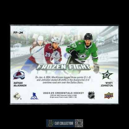 2024-25 UD Credentials NATHAN MACKINNON / WYATT JOHNSTON #FF-JM Frozen Fight