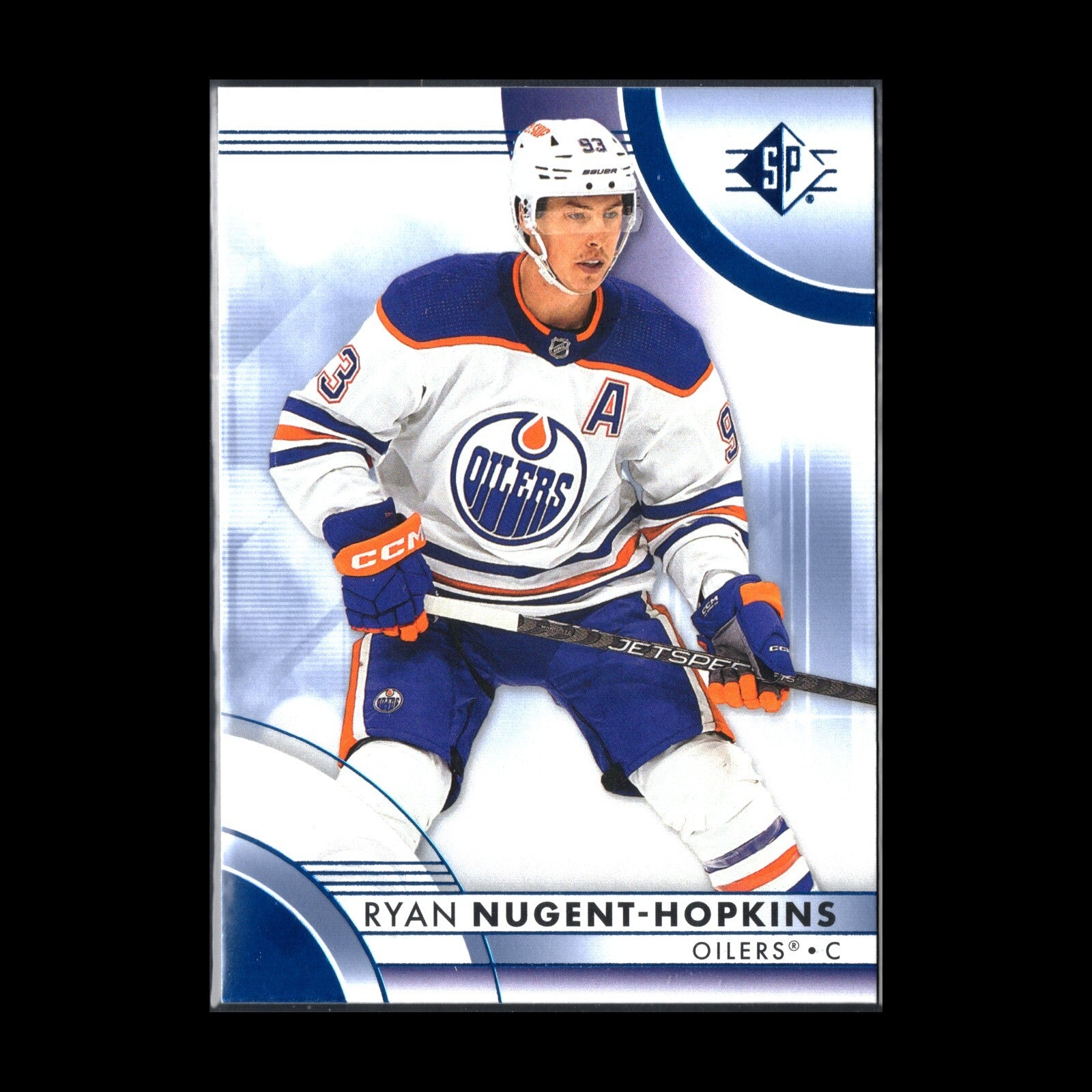2023-24 UD SP Authentic RYAN NUGENT-HOPKINS #43 Blue parallel - Edmonton Oilers