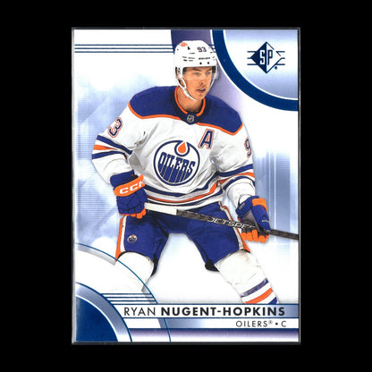 2023-24 UD SP Authentic RYAN NUGENT-HOPKINS #43 Blue parallel - Edmonton Oilers