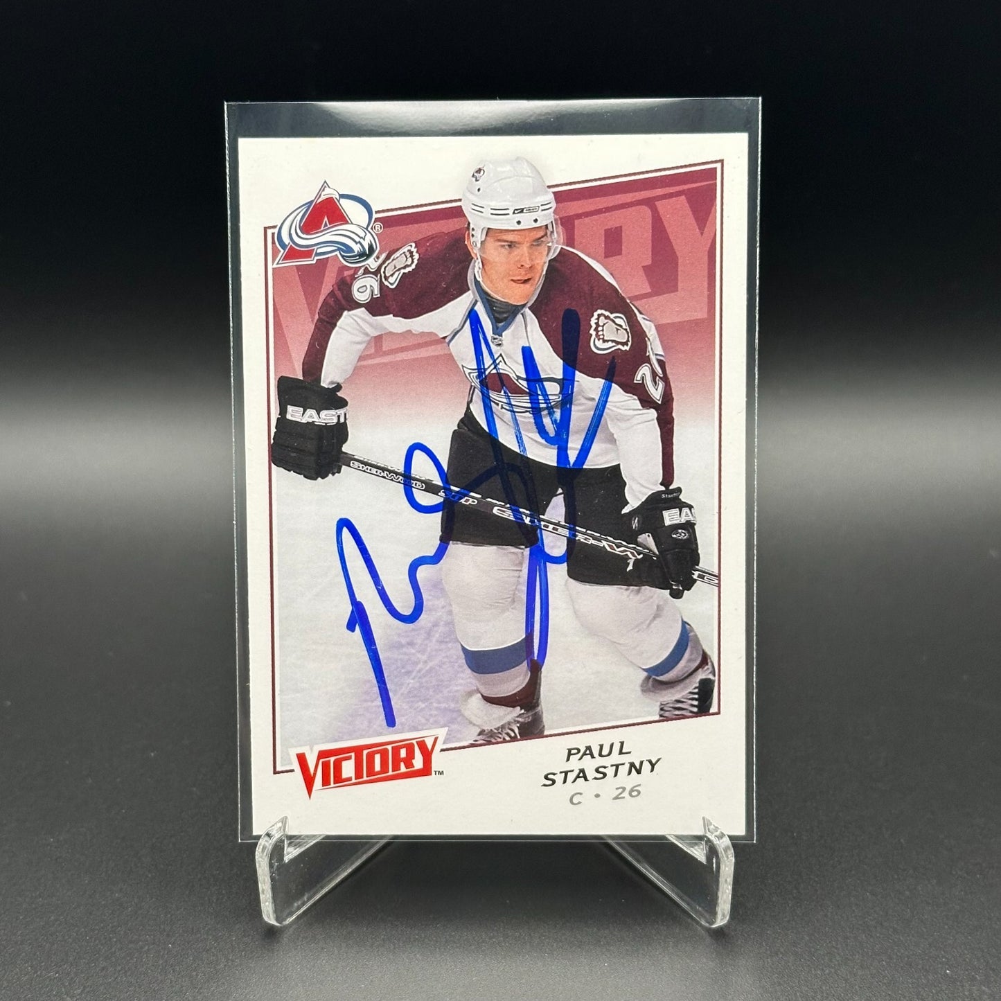 2008-09 UD Victory PAUL STASTNY #148 AUTO - Colorado Avalanche
