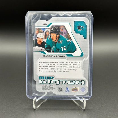 2021-22 UD Series 2 JONATHAN DAHLEN #118 MVP Watch /250 - San Jose Sharks