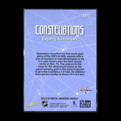 2023-24 SkyBox Metal Universe EVGENY KUZNETSOV #CN-2 Constellations