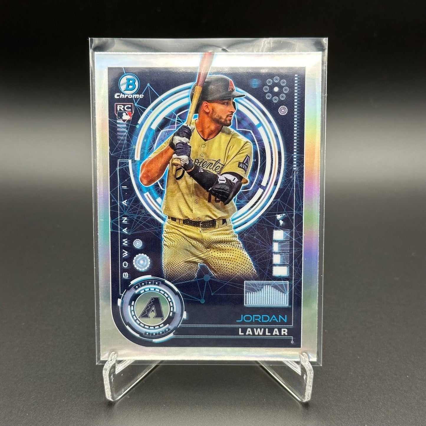 2024 Topps Chrome Bowman JORDAN LAWLAR #BAI-5 Bowman AI RC Arizona Diamondbacks