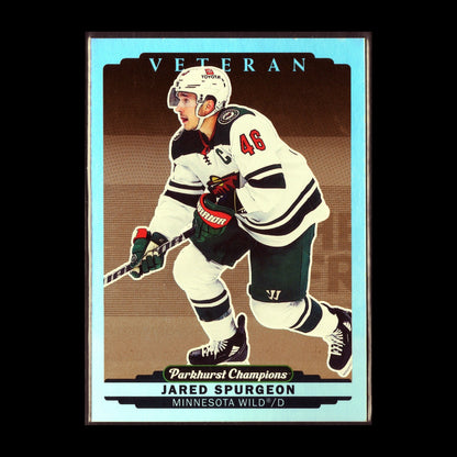 2022-23 UD Parkhurst Champions JARED SPURGEON #19 Gold Rainbow - Minnesota Wild