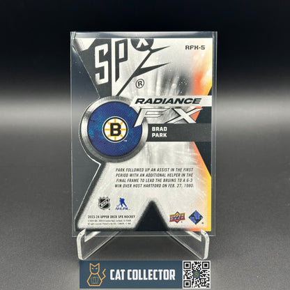 2023-24 UD SPx BRAD PARK #RFX-5 Radiance FX /949
