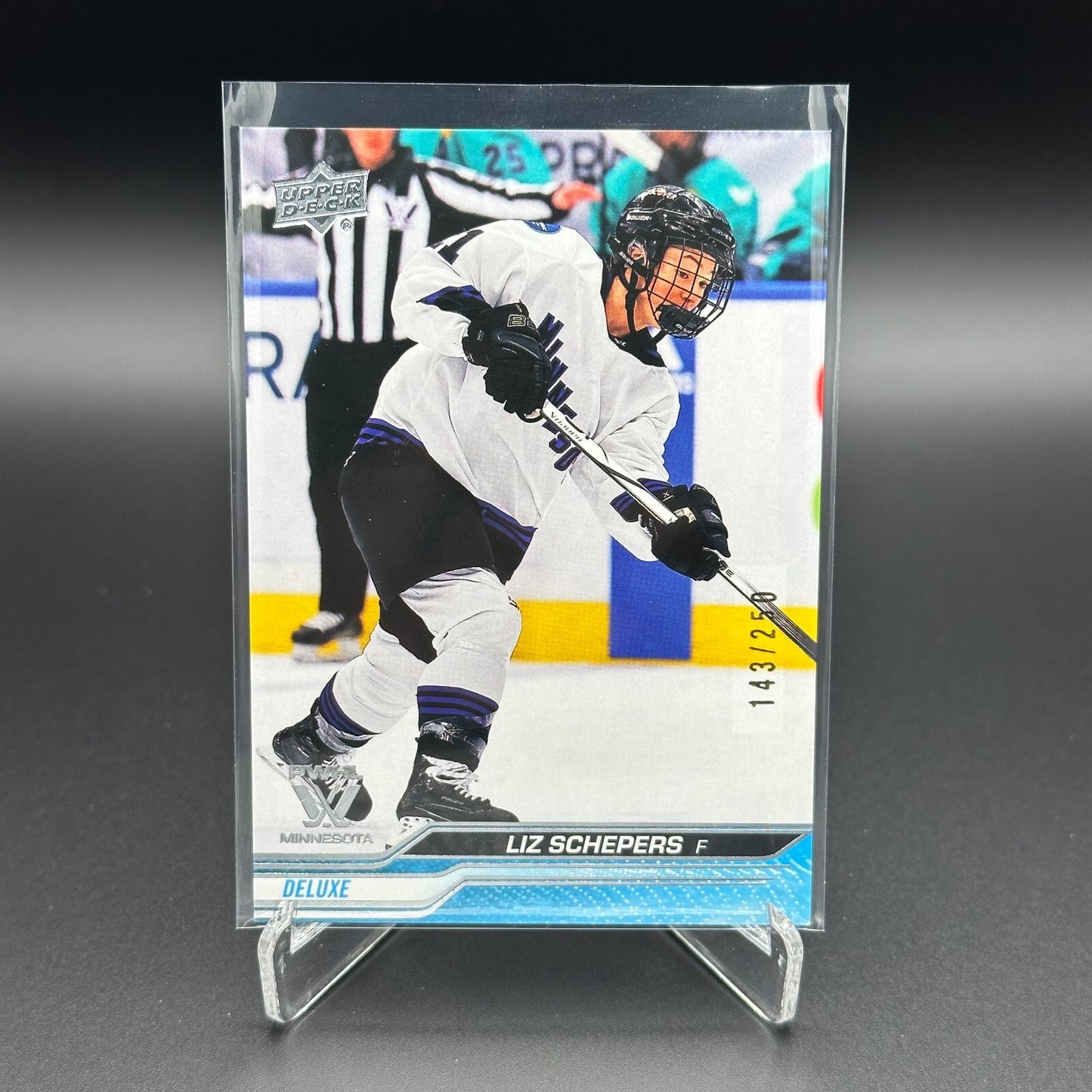 2024-25 UD PWHL LIZ SCHEPERS #46 Deluxe /250 - Minnesota - 1st EDITION!
