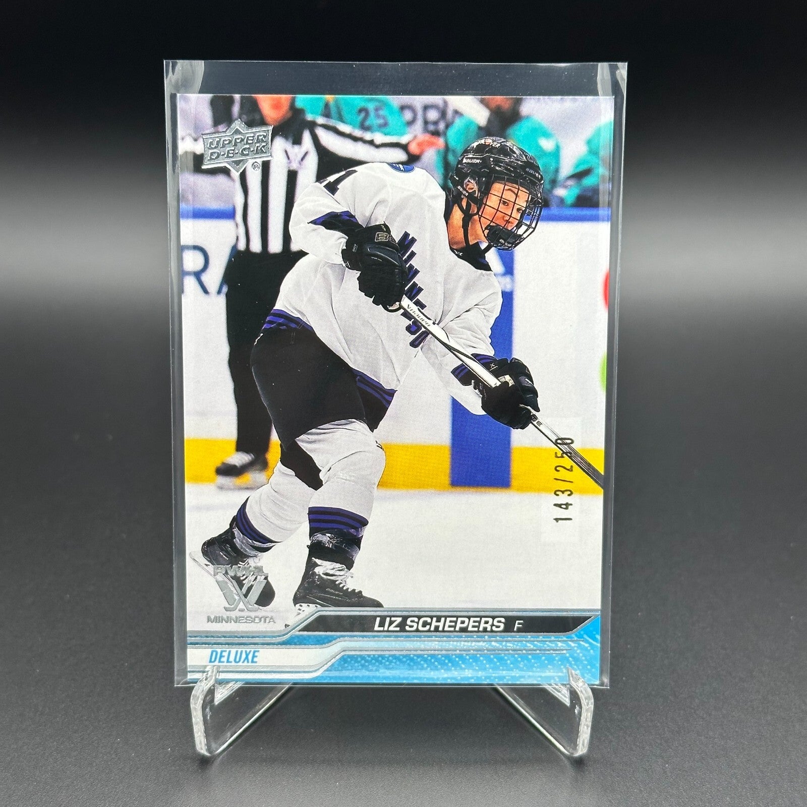 2024-25 UD PWHL LIZ SCHEPERS #46 Deluxe /250 - Minnesota - 1st EDITION!
