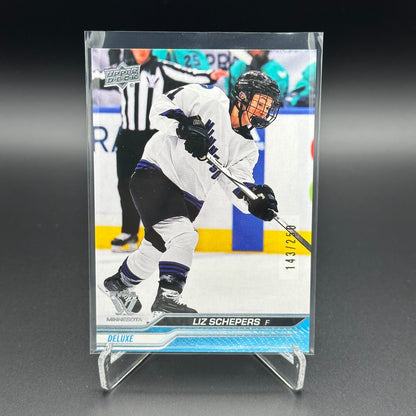 2024-25 UD PWHL LIZ SCHEPERS #46 Deluxe /250 - Minnesota - 1st EDITION!