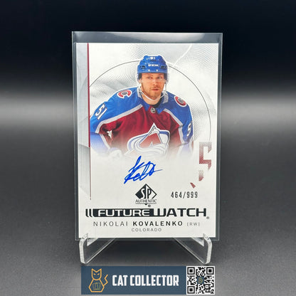 2024-25 UD SP Authentic NIKOLAI KOVALENKO #159 Future Watch Auto /999