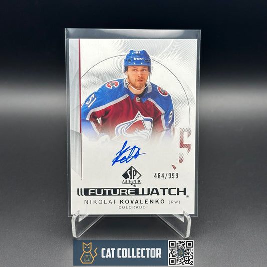 2024-25 UD SP Authentic NIKOLAI KOVALENKO #159 Future Watch Auto /999