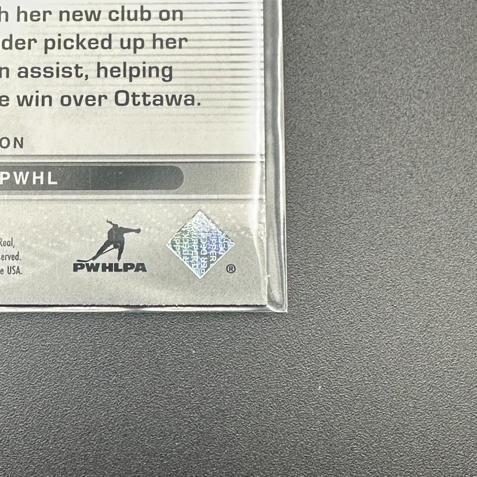 2024-25 UD PWHL SOPHIE JAQUES #58 Young guns RC - 1st EDITION!