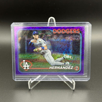 2024 Topps Series 2 ENRIQUE HERNANDEZ #398 Purple foil  /799 - LA Dodgers