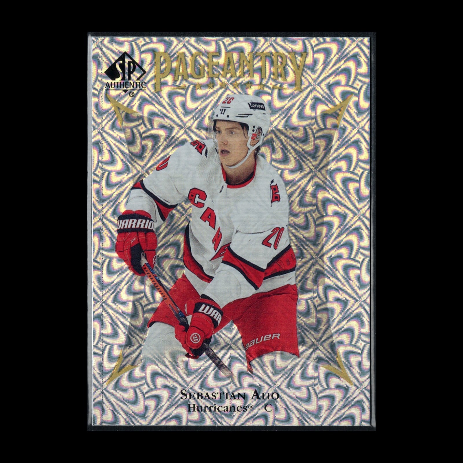 2021-22 UD SP Authentic SEBASTIAN AHO #P-2 Pageantry - Carolina Hurricanes