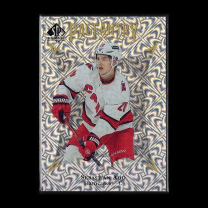2021-22 UD SP Authentic SEBASTIAN AHO #P-2 Pageantry - Carolina Hurricanes