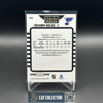 2024-25 O-Pee-Chee Platinum ZACHARY BOLDUC #R74 Retro Rookie RC